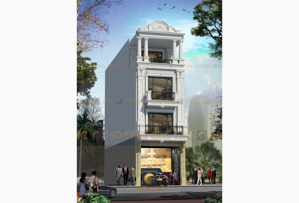 160120 nhà phố tân cổ điển 4 tầng 1 hầm