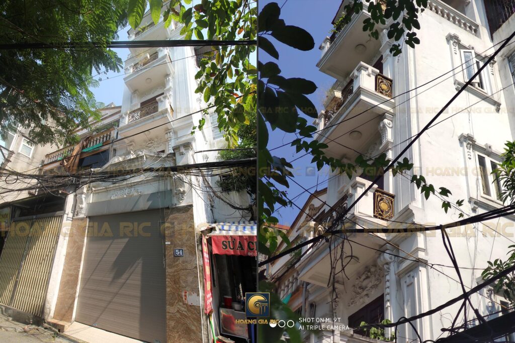 160123, mặt tiền nhà phố sau 4 năm cải tạo.