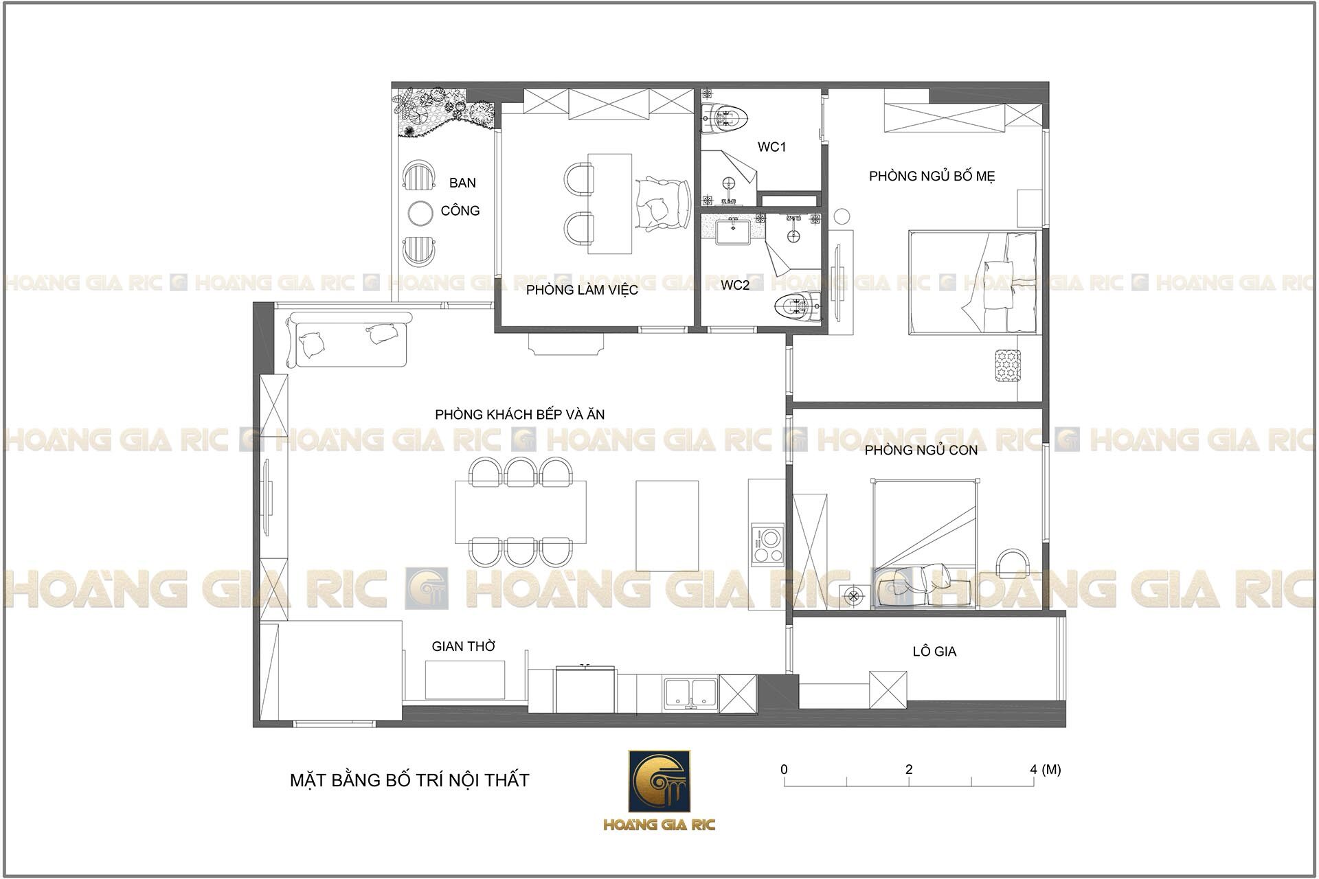 180927, mặt bằng chung cư 3 phòng ngủ, 125 m2.
