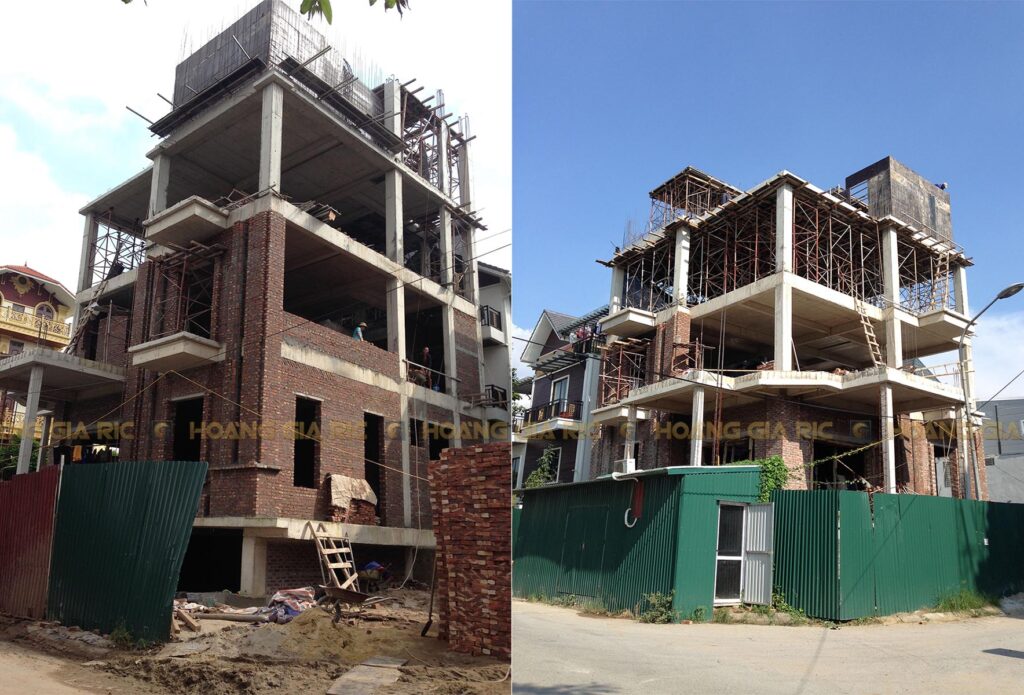 giá xây nhà theo m2