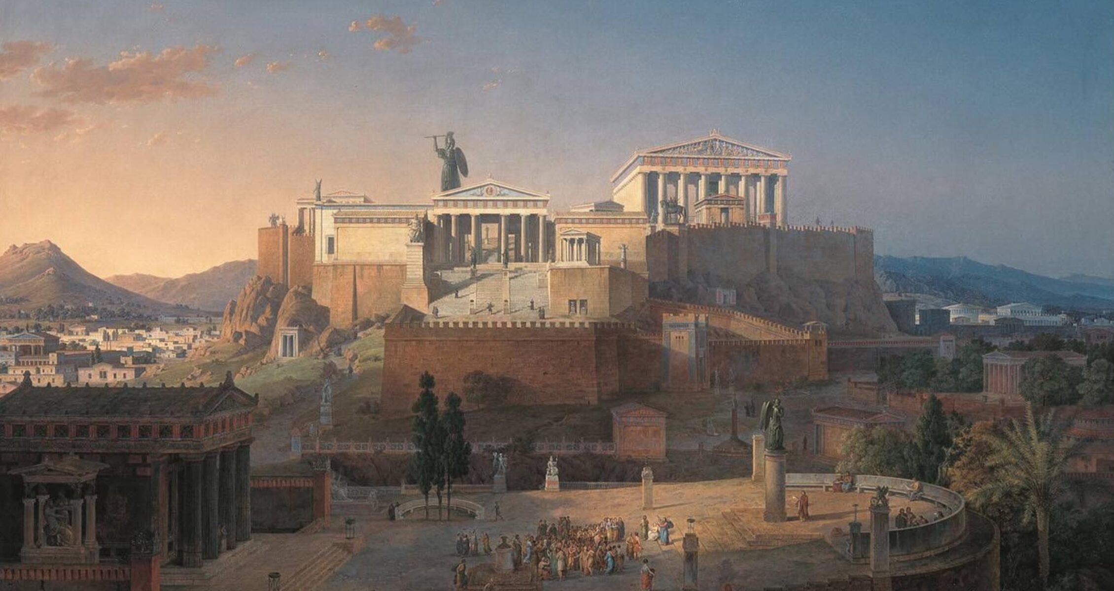 Parthenon-Acropolis-tranh-ve-Leo-von-Klenze