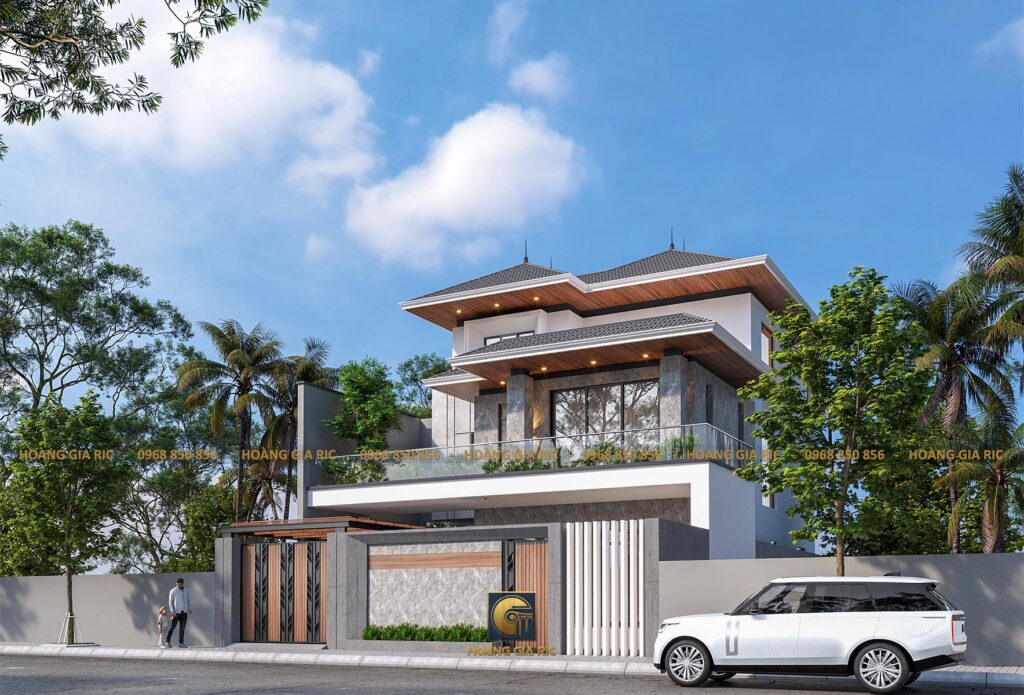 Biệt thự 3 tầng hiện đại, diện tích 150m2, 24bt01-3-3