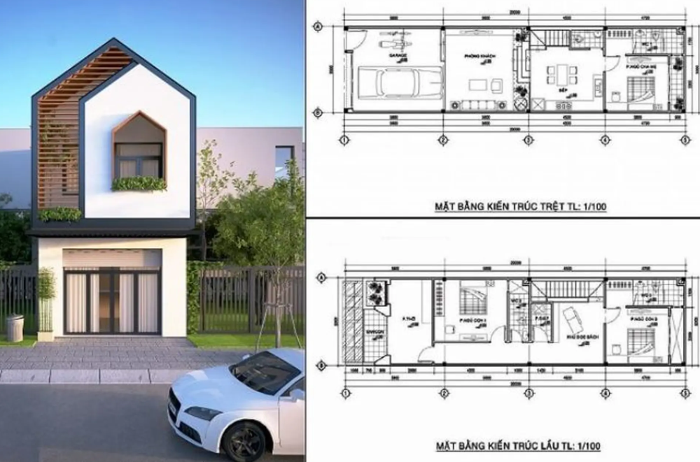  xây nhà trọn gói đảm bảo đồng nhất thiết kế và thi công, hoàn thiện.