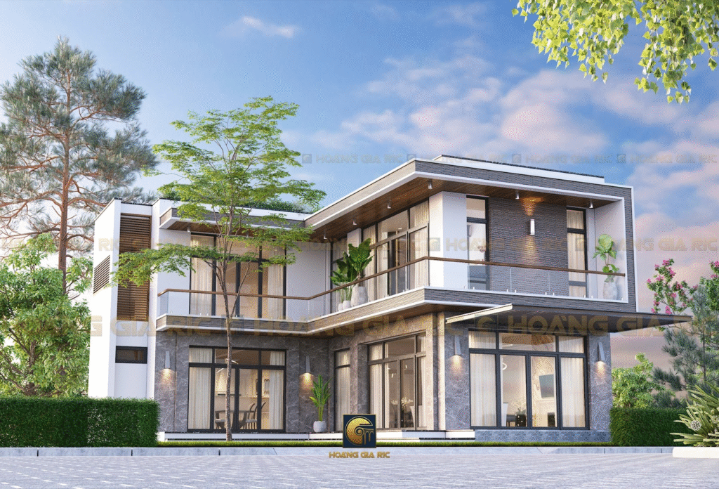 xây biệt thự phong cách hiện đại tối giản