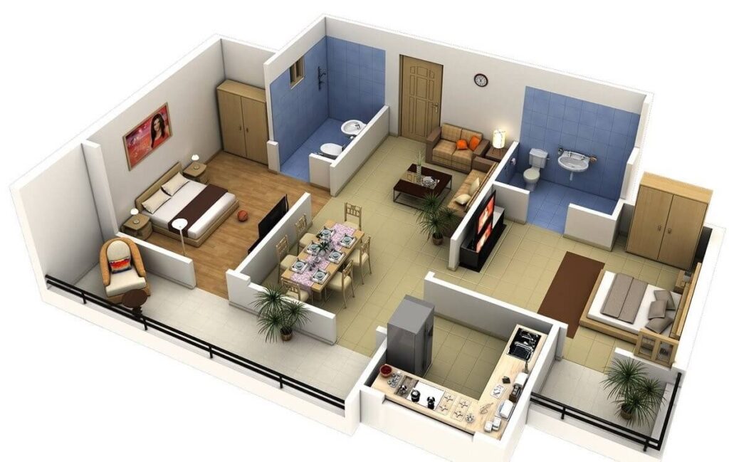 dựng hình nhà phố