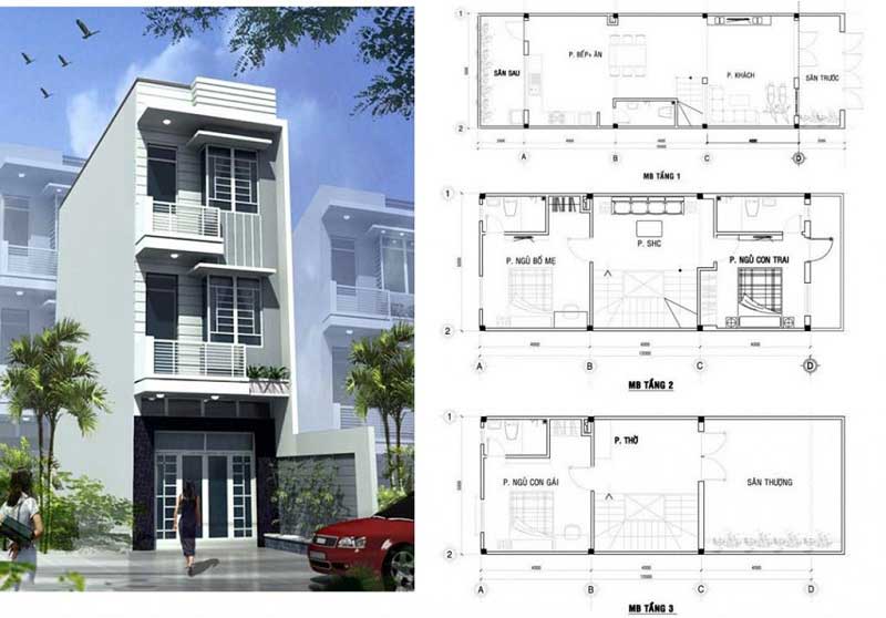 Bố trí lại công năng các tầng