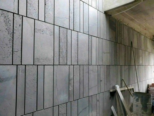  xây nhà bằng đá ong ghép tường