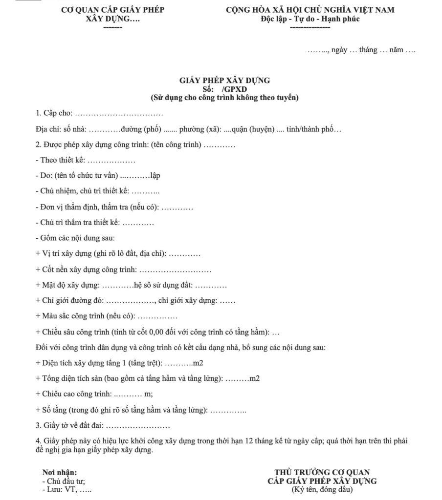 Thủ tục pháp lý và giấy phép xây dựng