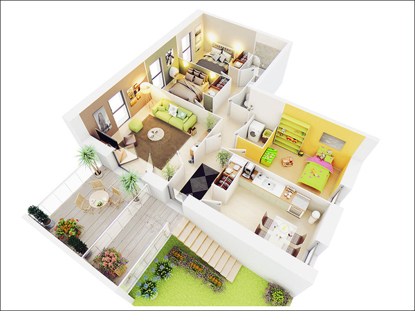 chi phí xây nhà 1 tầng 3 phòng ngủ