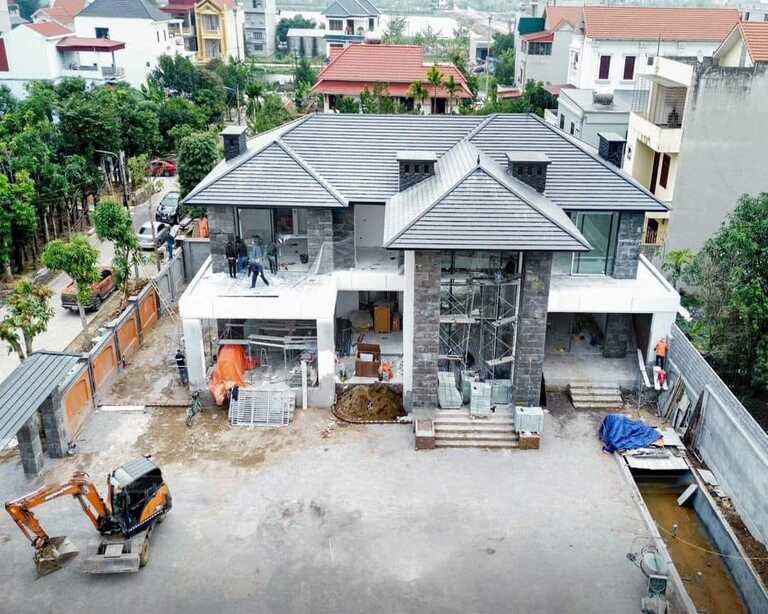 Thi công phần thô nhà phố