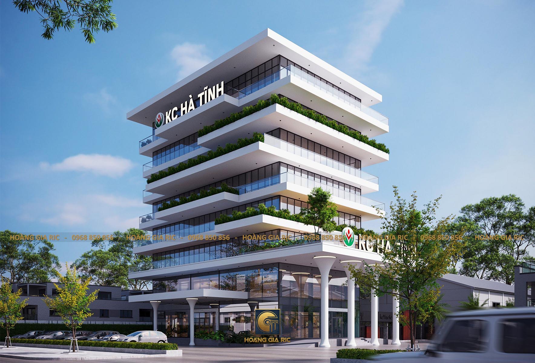 Thiết kế văn phòng KC Hà Tĩnh: 2 phương án - 2 cá tính kiến trúc