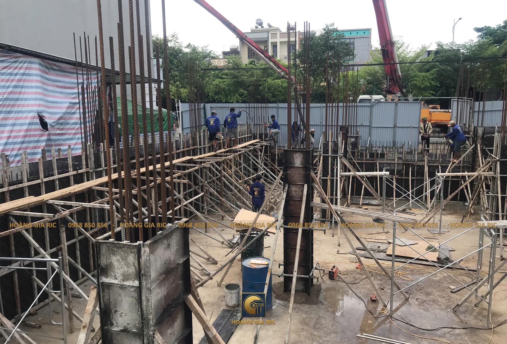 Thi công kết cấu tầng hầm: Giải pháp tổng thể Móng - Sàn - Vách bê tông cốt thép